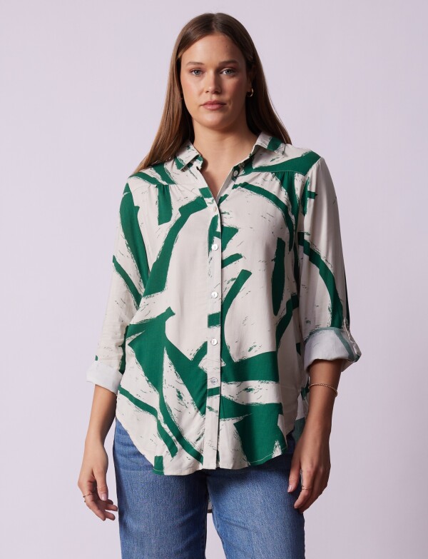 Camisola Print MULTI/VERDE
