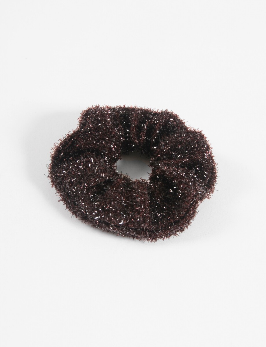 Gomita scrunchie lurex - bordo 