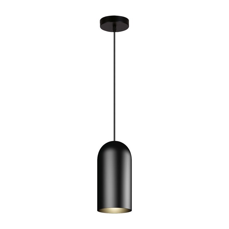 COLGANTE OTTO 1L E27 NEGRO LISO Y DORADO COLGANTE OTTO 1L E27 NEGRO LISO Y DORADO
