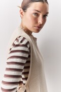 CHALECO TILA Beige Claro
