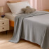 Manta Polar 1 Plaza 180x130Cm Polyester Suave Compacta Color Gris Claro