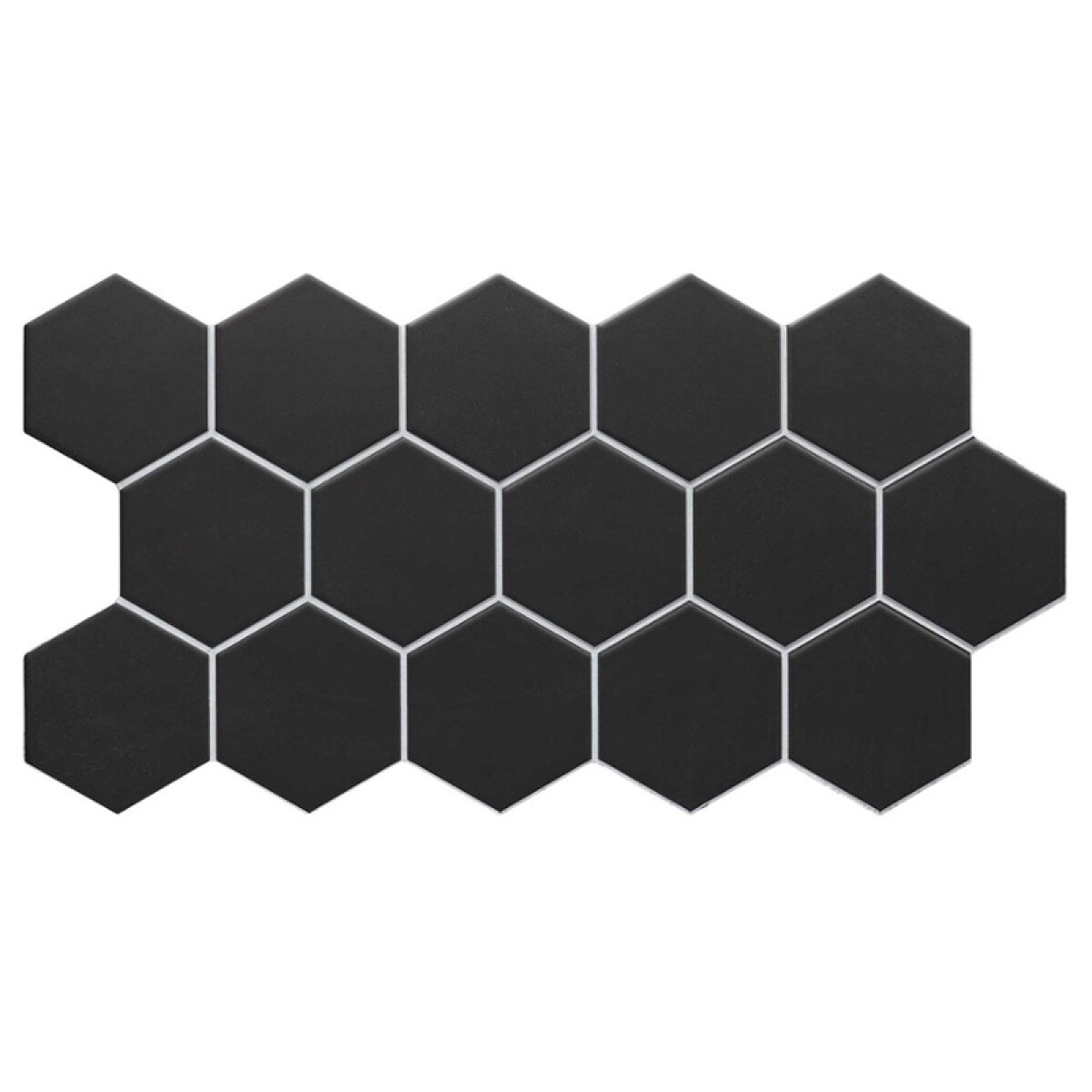 Porcelanato Hex Black "a" 26.5x51 Cm 