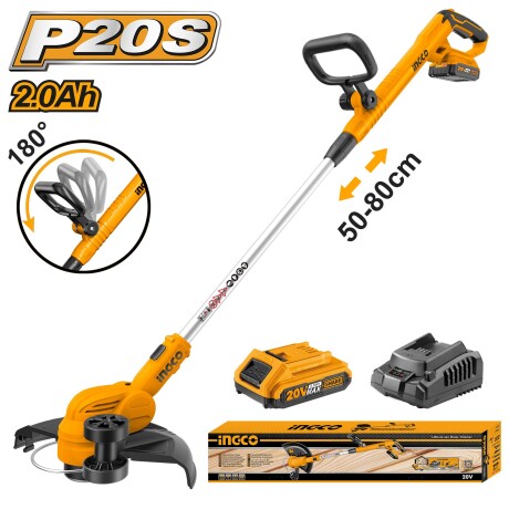 Bordeadora Ingco CGTLI203285 20 V Batería y Cargador 001