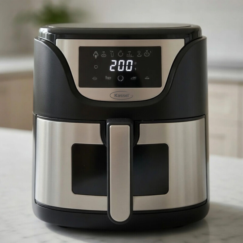 FREIDORA DE AIRE DIGITAL 5 LT INOX KASSEL FREIDORA DE AIRE DIGITAL 5 LT INOX KASSEL