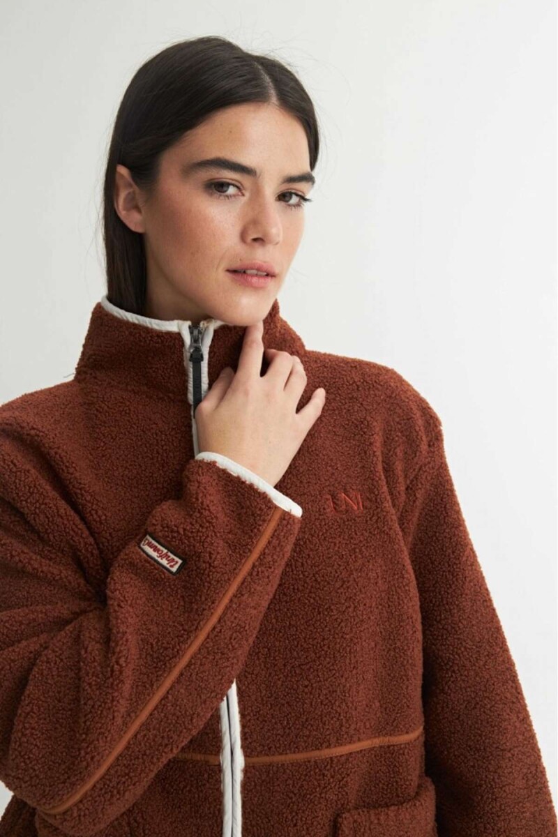 Campera sherpa Diana - Tostado 