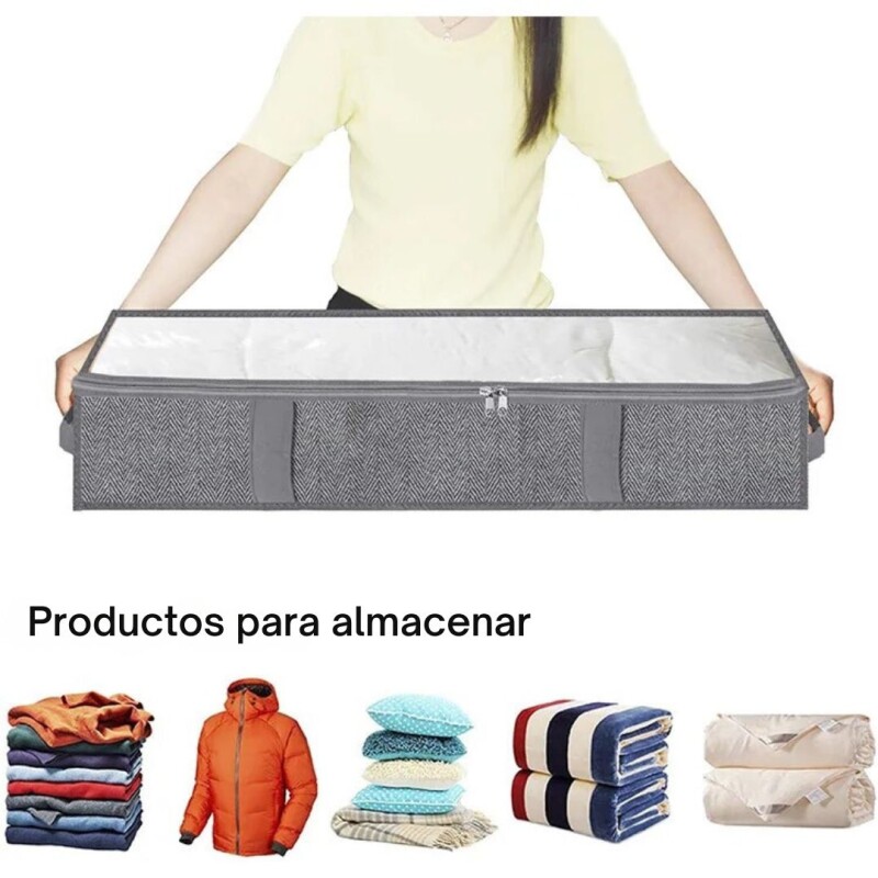 Organizador Almacenamiento Acolchado Debajo Cama Bolsa X2 Organizador Almacenamiento Acolchado Debajo Cama Bolsa X2