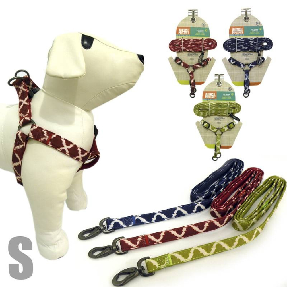 ARNÉS + CORREA PARA PERROS ZIGZAG TAMAÑO S ARNÉS + CORREA PARA PERROS ZIGZAG TAMAÑO S