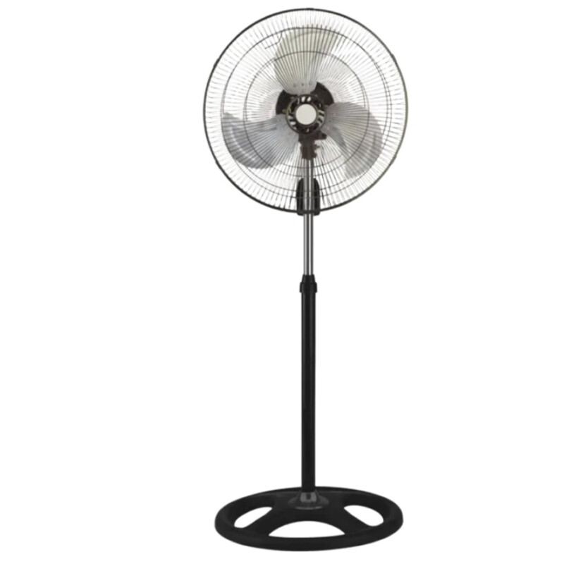 Ventilador De Metal Pie Negro Negro