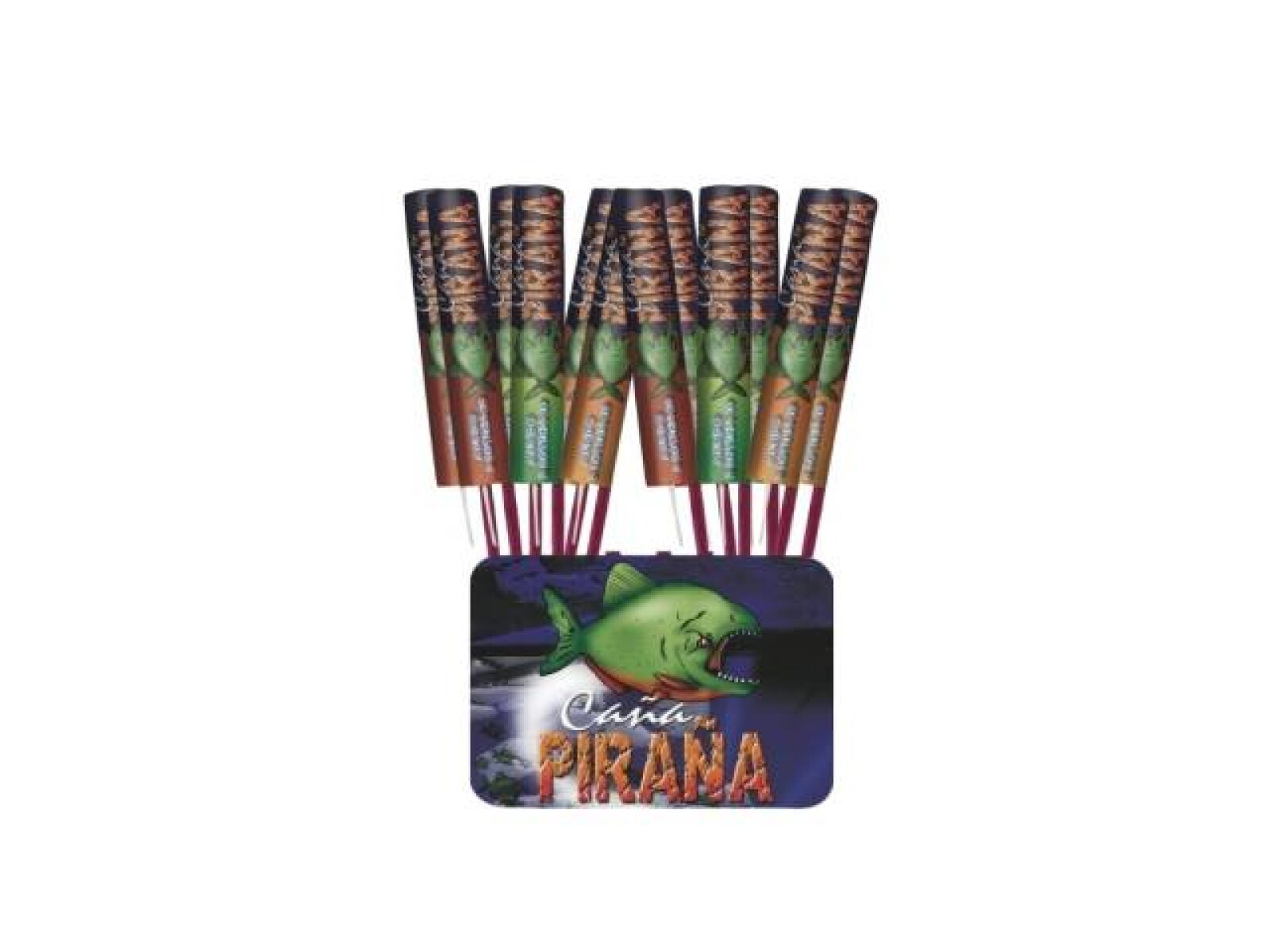 CAÑA PIRAÑA DISPLAY X 12PCS 