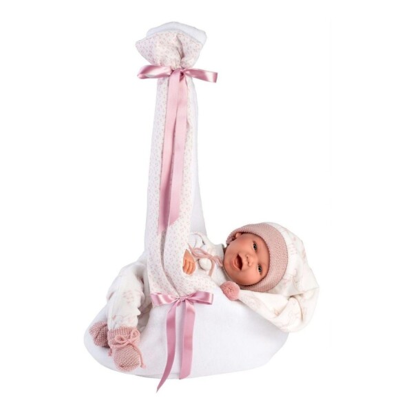 Muñeca Llorens Bebe Mimi Sonriente Recien Nacida Cigueña Muñeca Llorens Bebe Mimi Sonriente Recien Nacida Cigueña