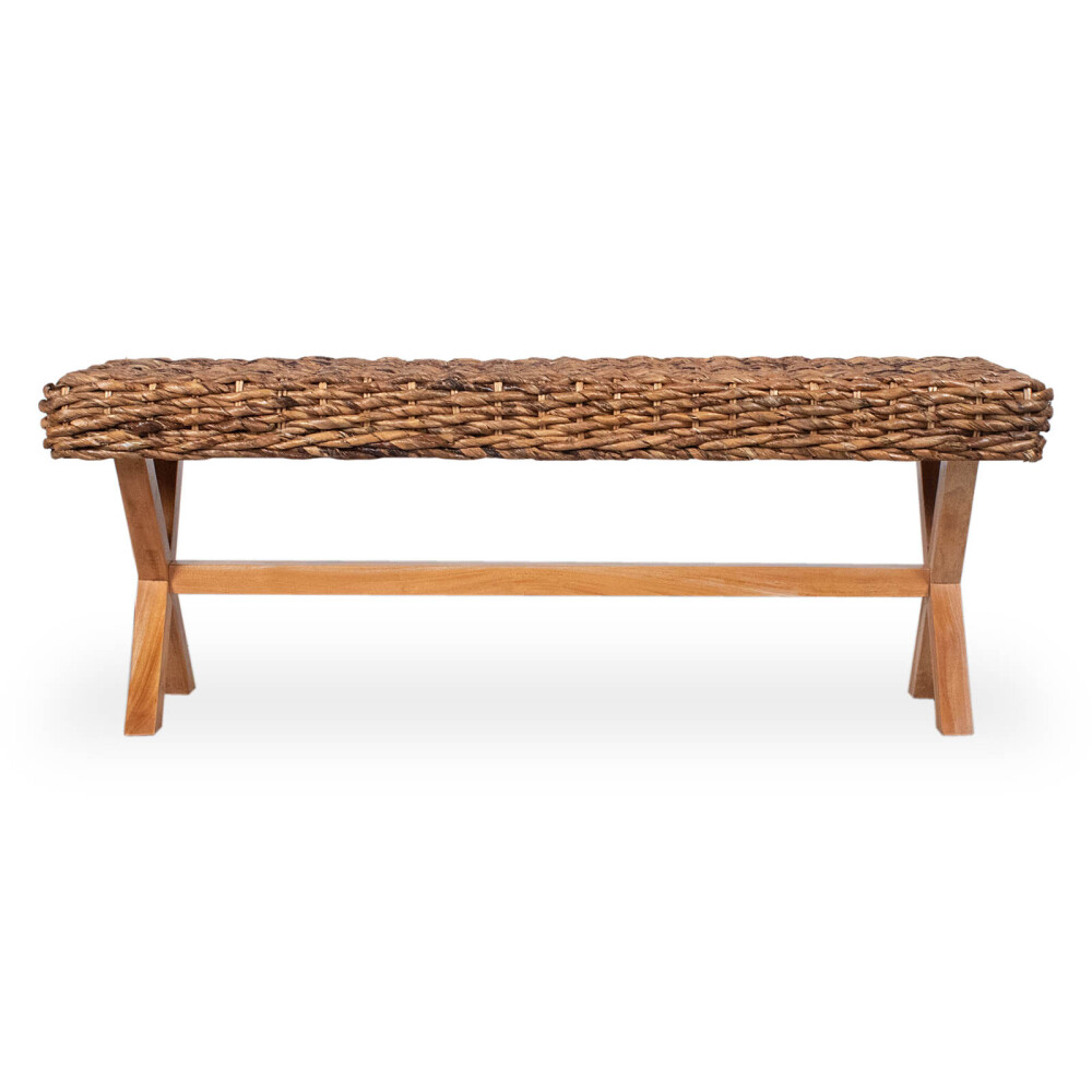 PIE DE CAMA RATTAN-Y-MADERA NATURAL-BEIGE SURI