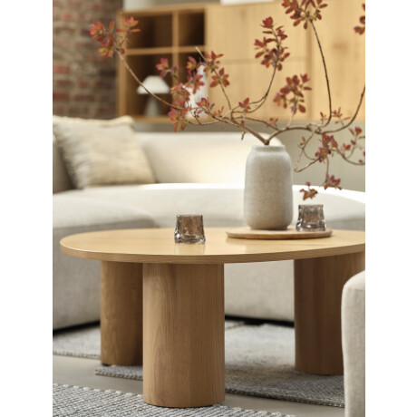 Mesa De Centro Ravnsbjerg 90X90 Color Roble Natural