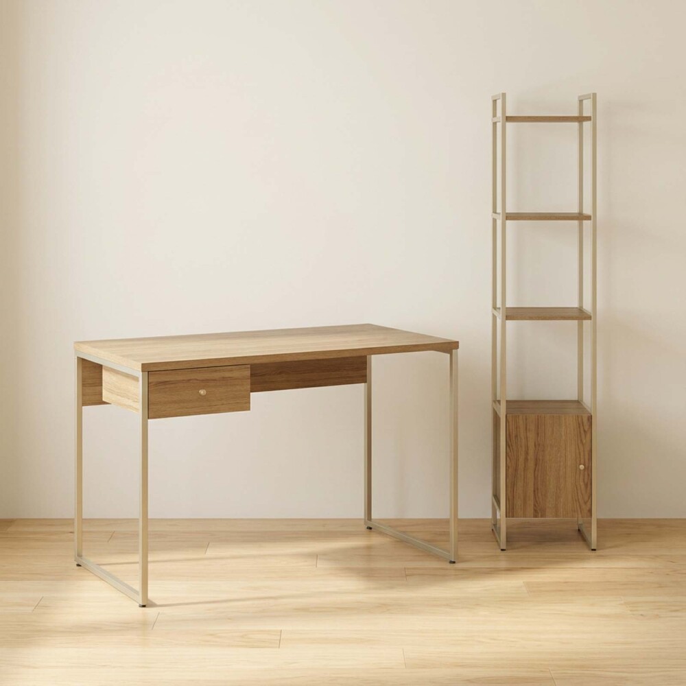 ESCRITORIO + ESTANTERÍA C/CAJON VOSS