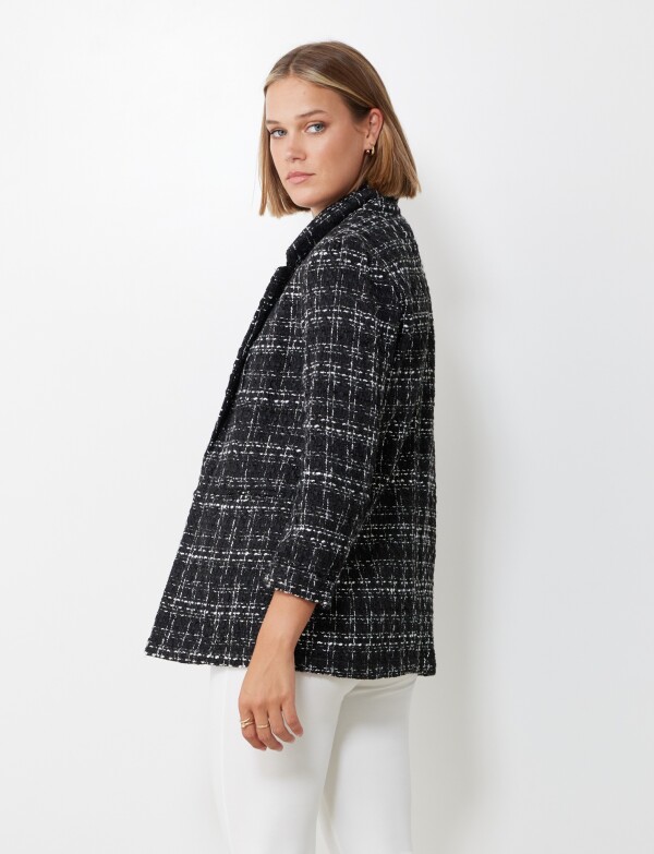 Blazer Tweed NEGRO/BLANCO