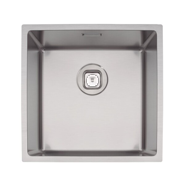 PILETA SIMPLE QUADRUM ACERO INOXIDABLE 40X40 CM TRAMONTINA Pileta Simple Quadrum Acero Inoxidable 40x40 Cm Tramontina