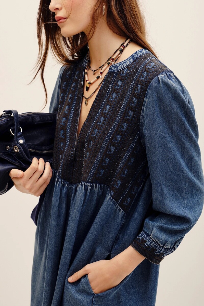 VESTIDO SUKI TENCEL Azul