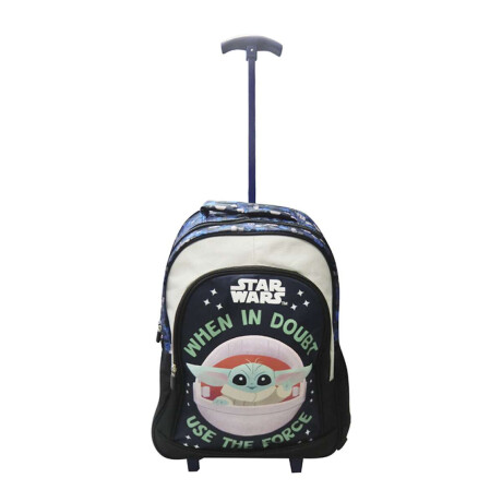 Mochila Infantil con Carro Jacquard Grande 40 x 30 cm Baby Yoda