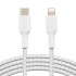 BELKIN Cable Braided USB-C a Lightning (1m) - White BELKIN Cable Braided USB-C a Lightning (1m) - White