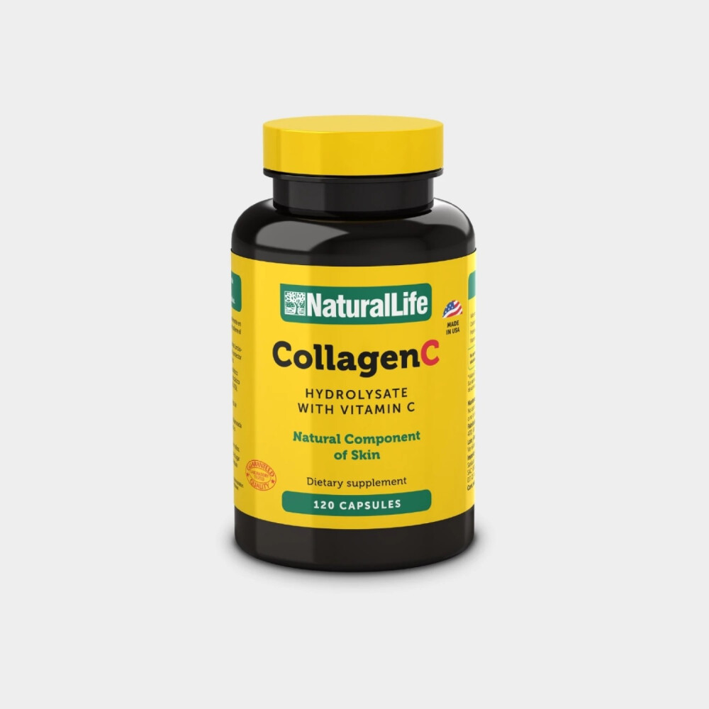 Collagen C Natural Life | Colágeno Hidrolizado + Vitamina C | 120 Cápsulas Collagen C Natural Life | Colágeno Hidrolizado + Vitamina C | 120 Cápsulas