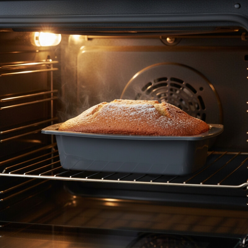 Budinera rectangular silicona 25x13x5cm GRIS