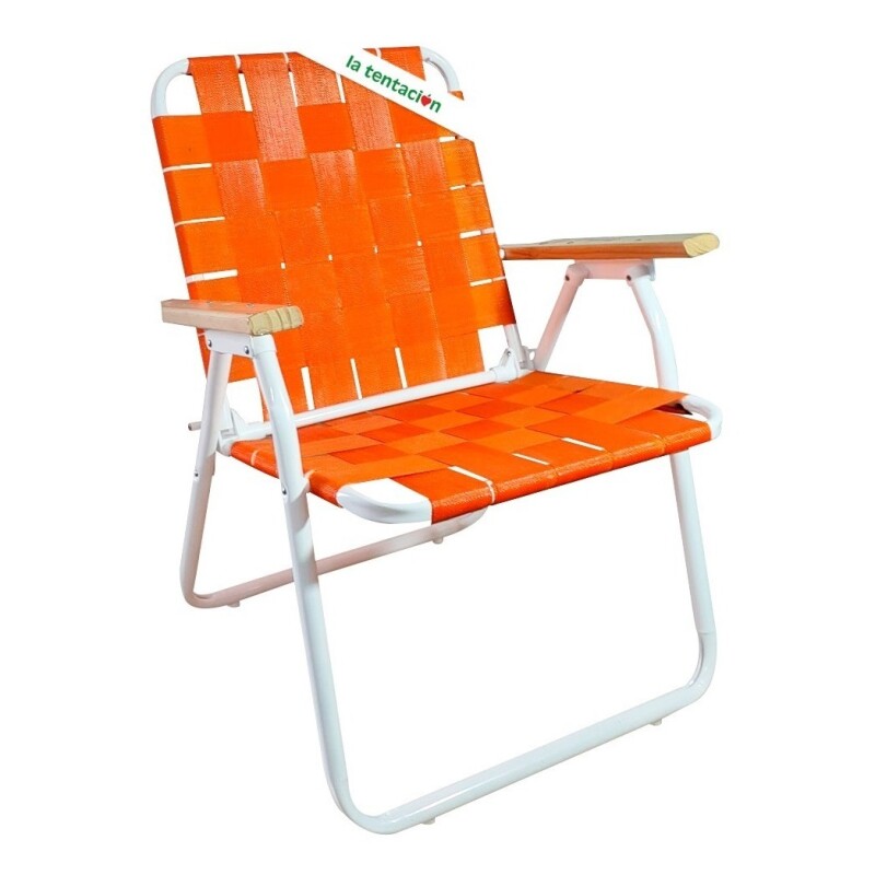 Silla Playa Acero 1 Epoxi Con Cinta Reforzada Naranja Silla Playa Acero 1 Epoxi Con Cinta Reforzada Naranja