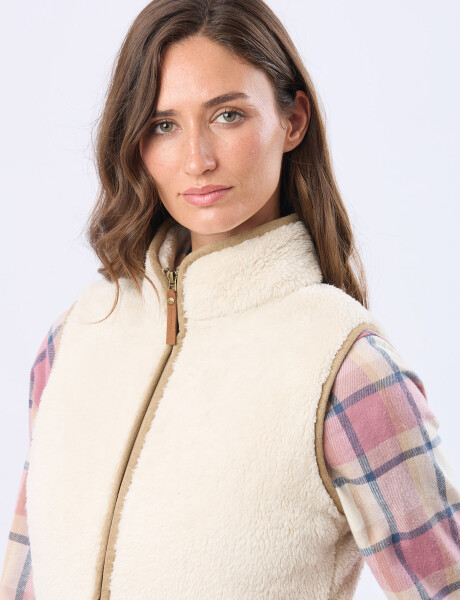 CHALECO SHERPA SUAVE Natural