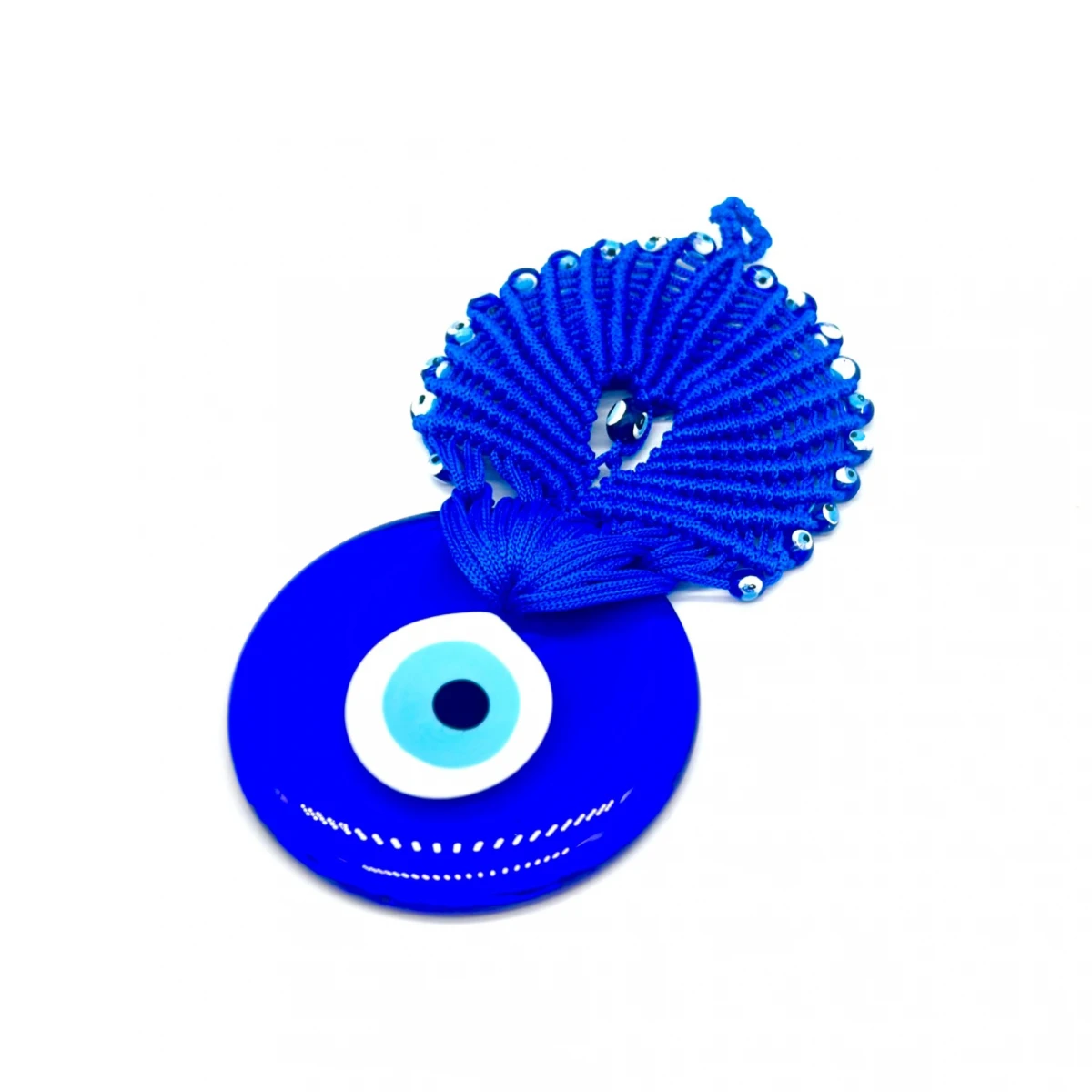 Ojo turco macrame azul T2 