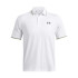 UA Playoff 3.0 Rib Polo-RED WHT-100