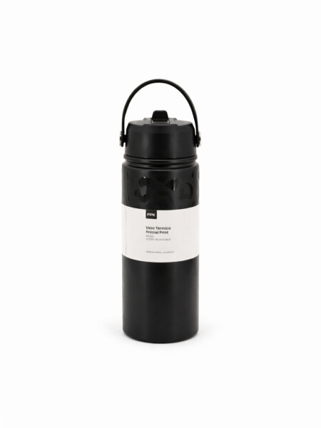 VASO TERMICO ANIMAL PRINT NEGRO 600ML NEGRO