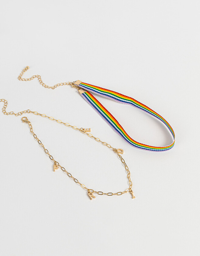 Chokers Pride Set De Chokers - Dorado
