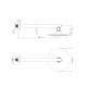 ROSETA DUCHA ARTICULADA COMPLETA MATE NEGRO BAÑO NEGRO