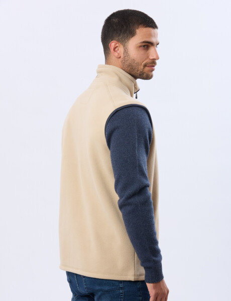 CHALECO POLAR DE ABRIGO Beige
