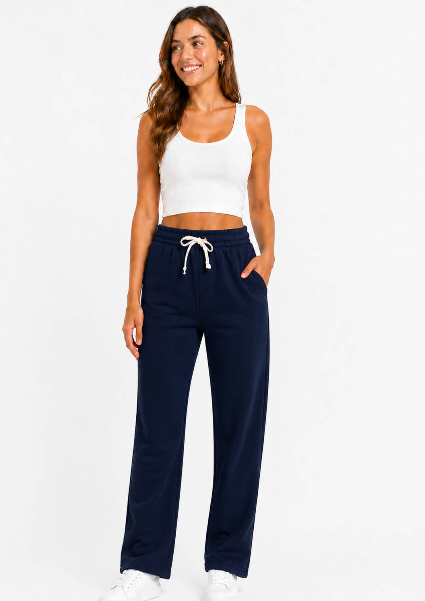 Pantalón Felpa Alex - Azul marino 