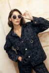 Ribbon Jacket Azul / Negro