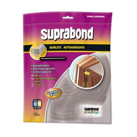 BURLETE AUTO ADHESIVO 10 X 05 MM X 5 MT SUPRABOND BURLETE AUTO ADHESIVO 10 X 05 MM X 5 MT SUPRABOND