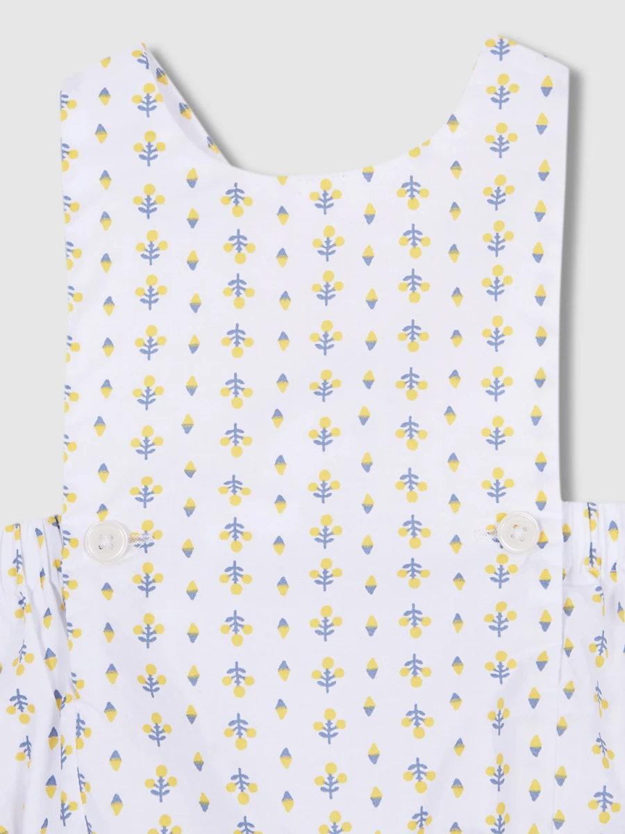 Ranita Estampado Florecitas Gris