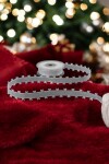 Cinta organza con corazones - 23 mts - BLANCO BLANCO