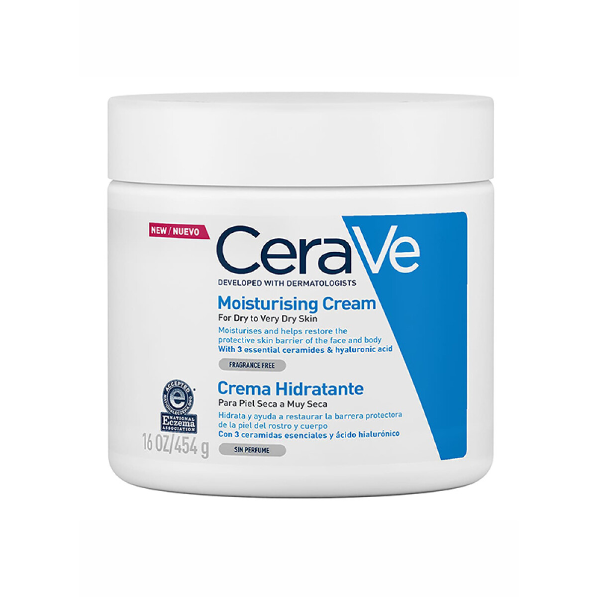CeraVe Crema Hidratante Rostro y Cuerpo 454 g 