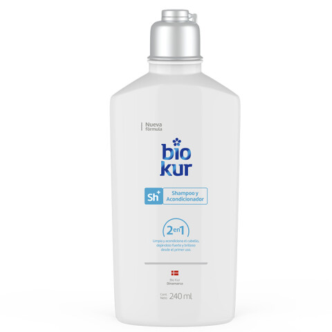 Shampoo Biokur 240 ml 2 en 1