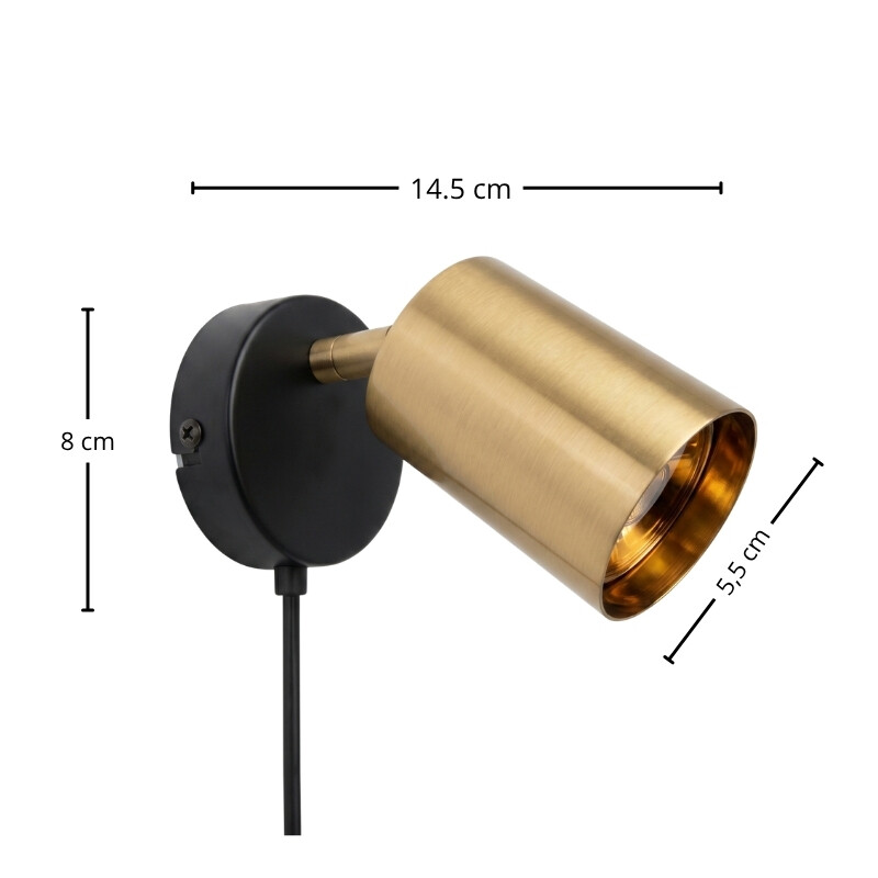 ARTEFACTO BOLD DE ADOSAR ORIENTABLE Luminaria de Pared Bold Brass