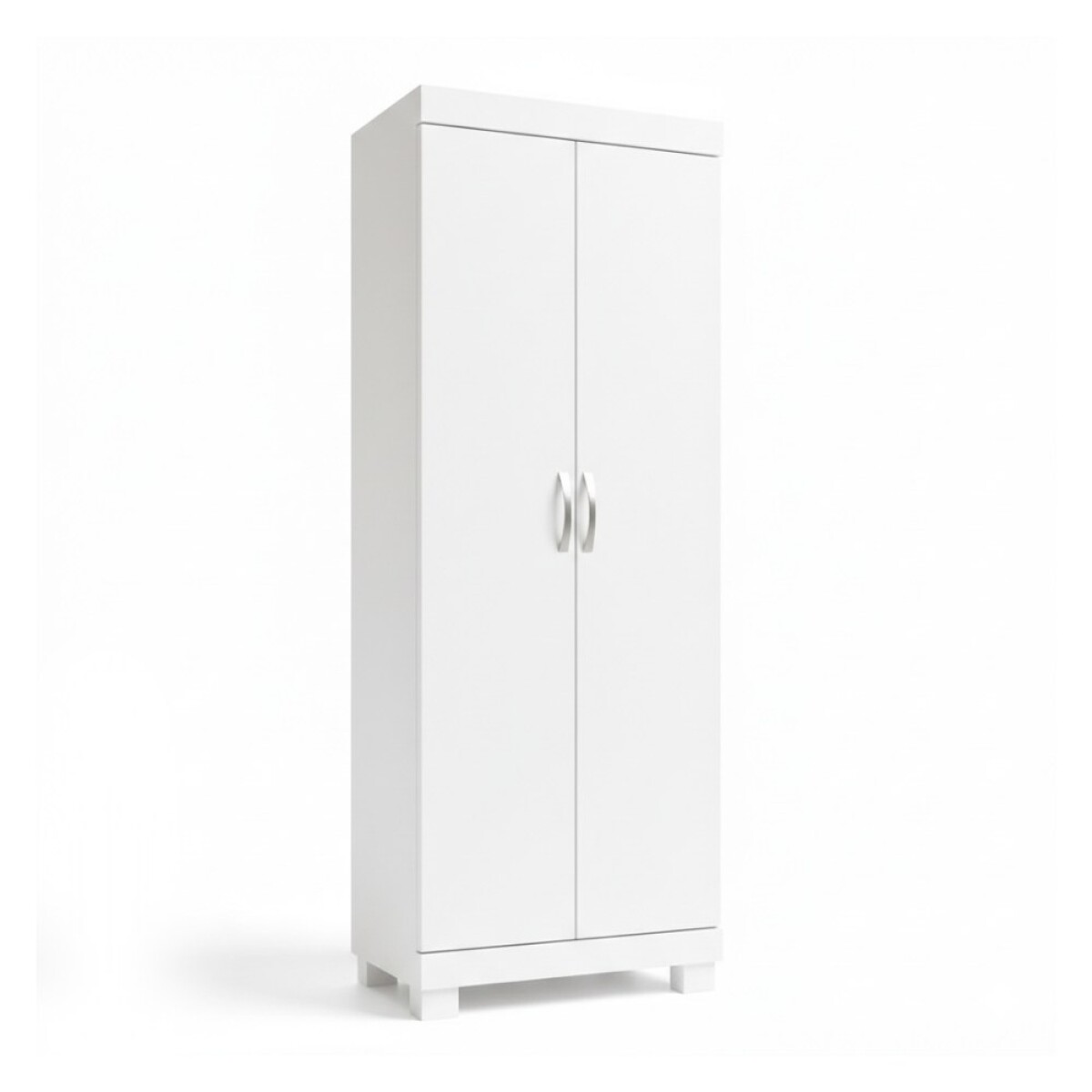 ROPERO 2 PUERTAS GUARDARROPA ARMARIO PLACARD CLOSET MULTIUSO - BLANCO 