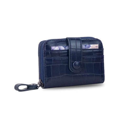 Tarjetero Irina Croco Azul Noche