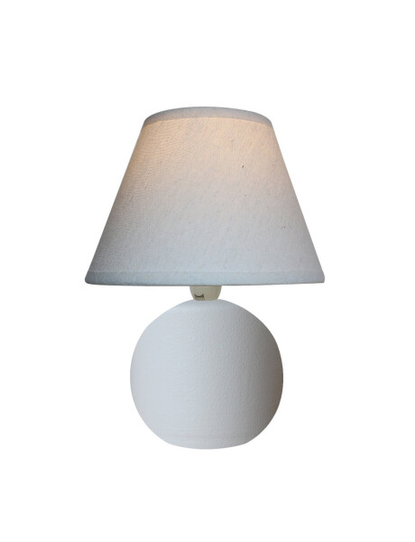 LAMPARA DE MESA CERAMICA D19x25CM BLANCO LAMPARA DE MESA CERAMICA D19x25CM BLANCO