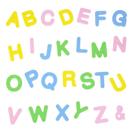 Letras imantadas de goma eva Letras imantadas de goma eva