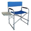 Silla plegable director con mesa Azul
