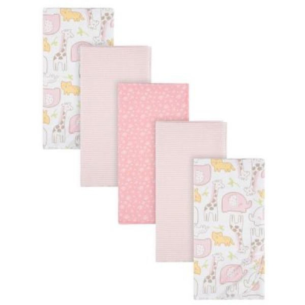Sabanas recibidores x5 GERBER elefante rosa