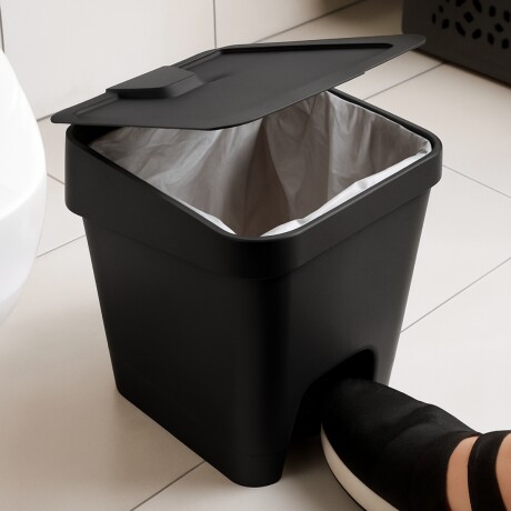 Tarro de Residuos Con Pedal 8L NEGRO