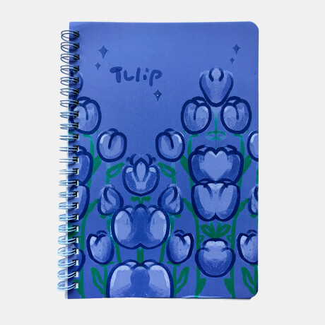 Libreta A5 Estampada Diseño Azul 06