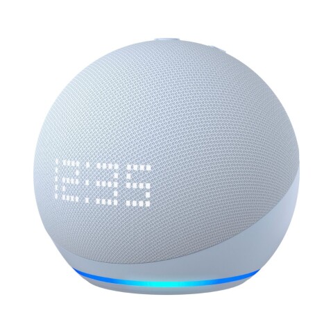 Speaker Amazon Alexa Smart 5th Con Reloj Azul