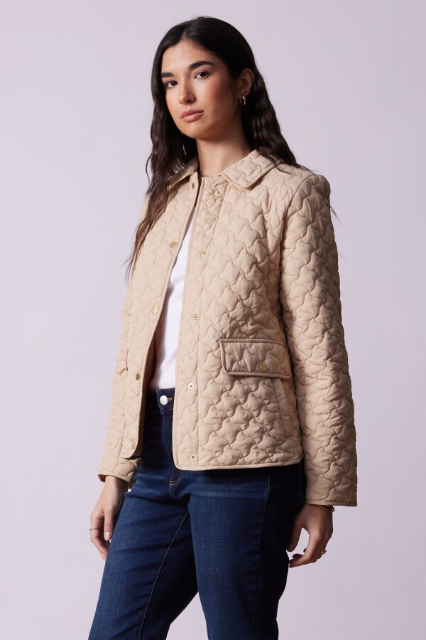 Campera Capitoneada BEIGE